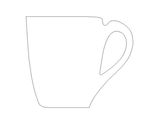 Трафарет кружки