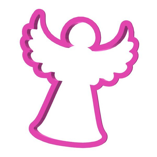 Трафарет ангелочка для пряника