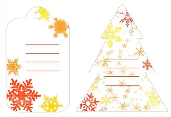 Ярлыки для подарков