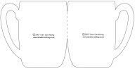 Кружка трафарет для открытки