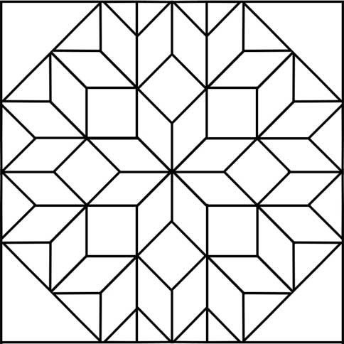 Симметричный геометрический орнамент