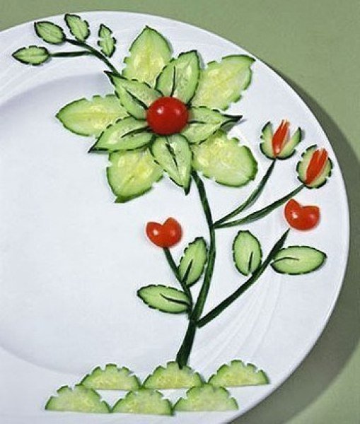 Украшение салатов