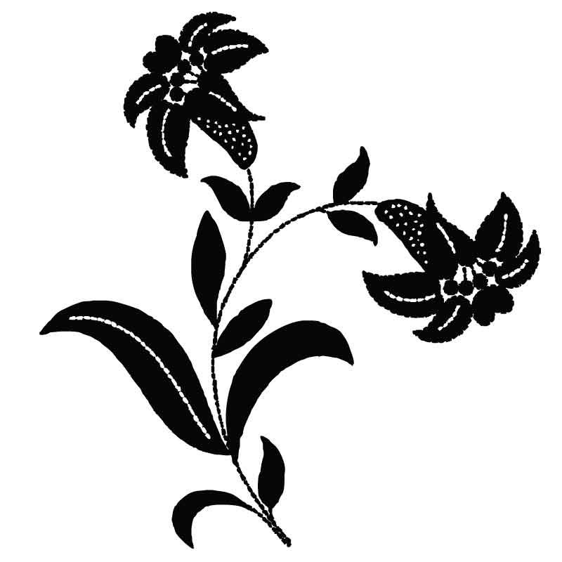 Трафарет "цветы"