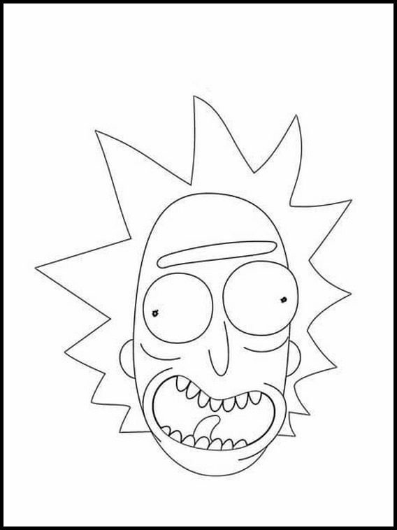 Раскраска Рика и Морти