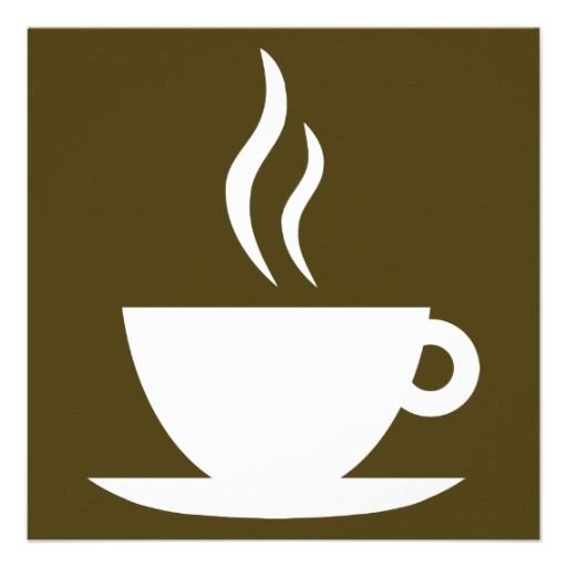 Трафарет чашка кофе