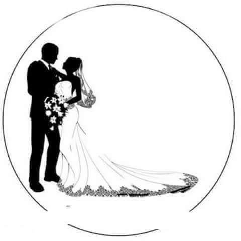 Свадьба силуэт