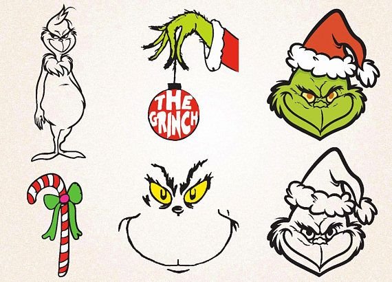 Гринч для срисовки