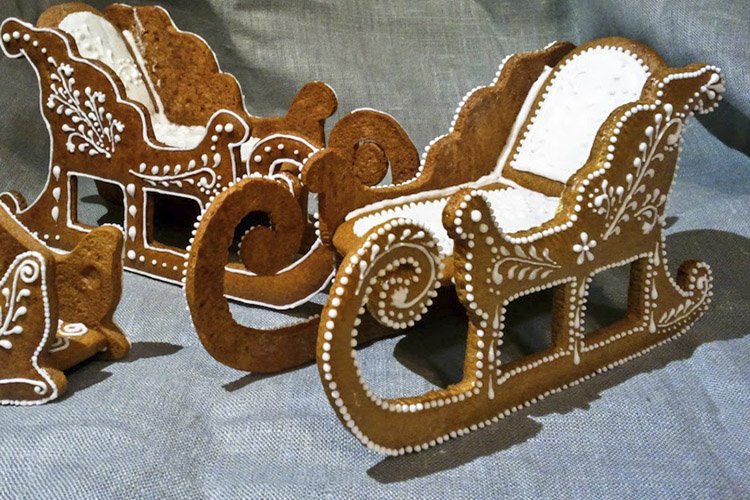 Пряничные сани Деда Мороза