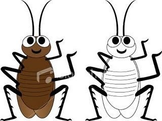 Таракан раскраска для детей