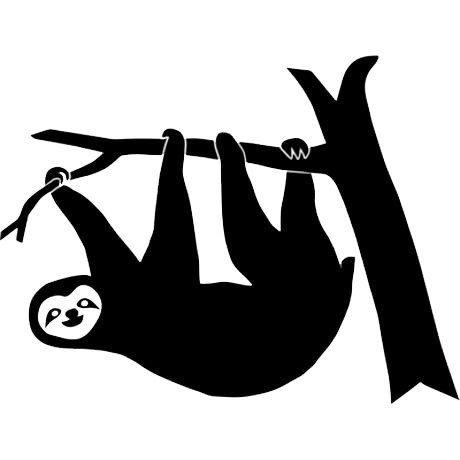 Ленивец силуэт