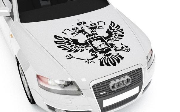Наклейки на капот автомобиля
