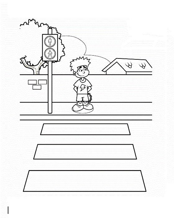 Разукрашивание по ПДД для дошкольников