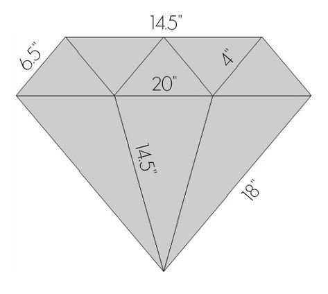 Развертка алмаза для склеивания