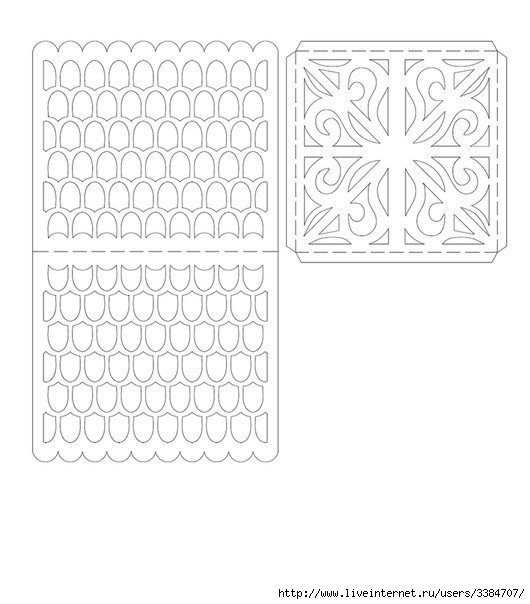 Новогодние ажурные домики