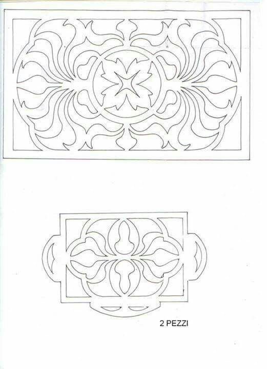 Лекала для резьбы по дереву для шкатулок