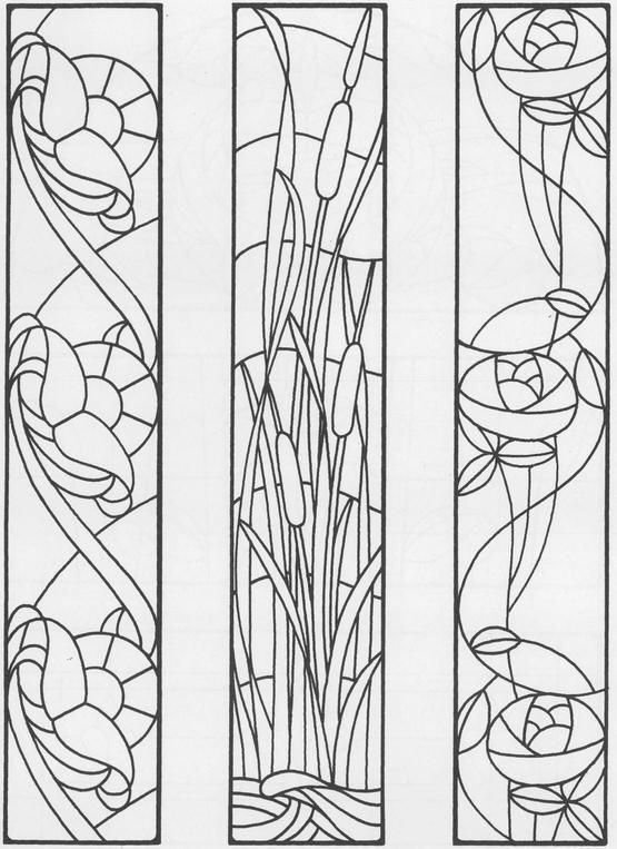 Эскиз витража на окне