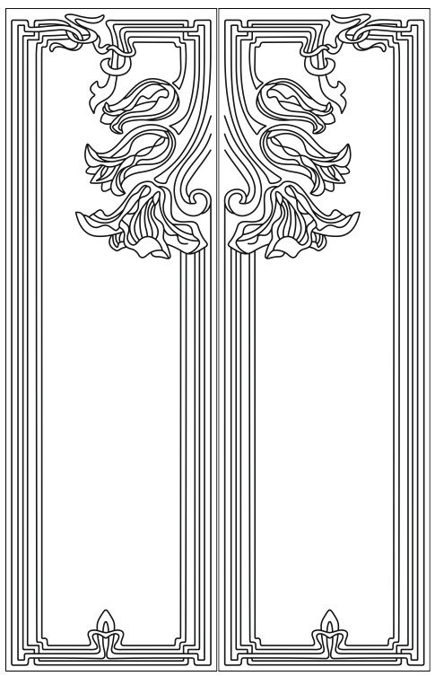 Трафарет арт деко