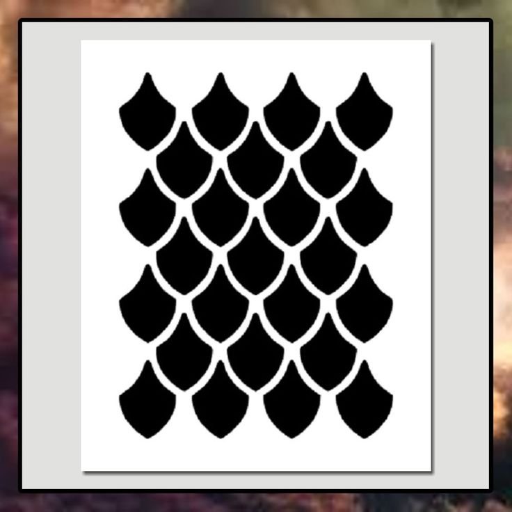 Трафарет чешуя