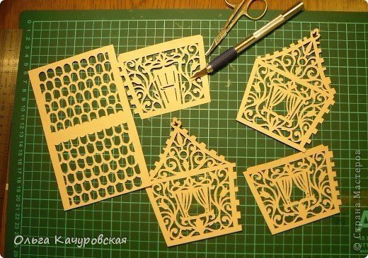 Ажурный домик из бумаги шаблоны