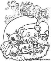 Сказка рукавичка картинки раскраски