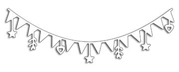 Вытынанки гирлянда