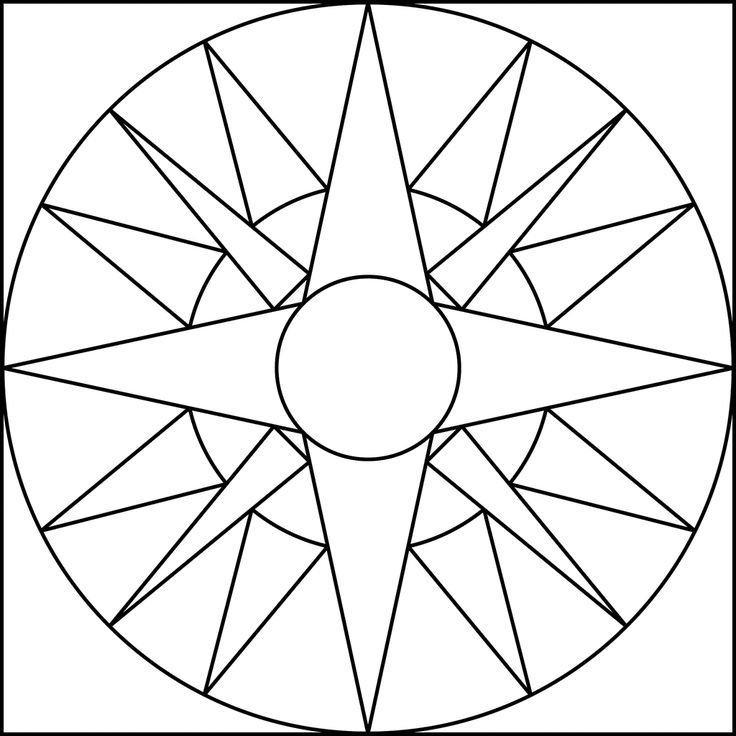 Орнамент в круге легкий