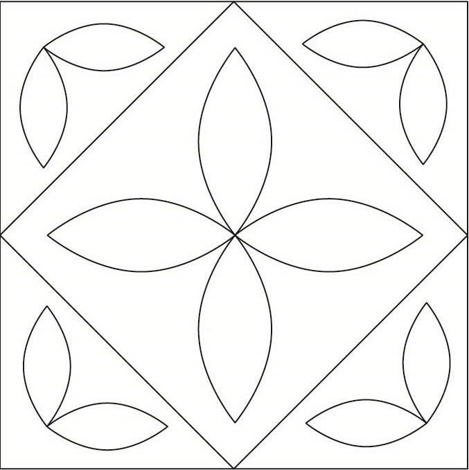 Растительный узор в квадрате