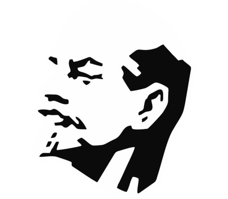 Ленин трафарет