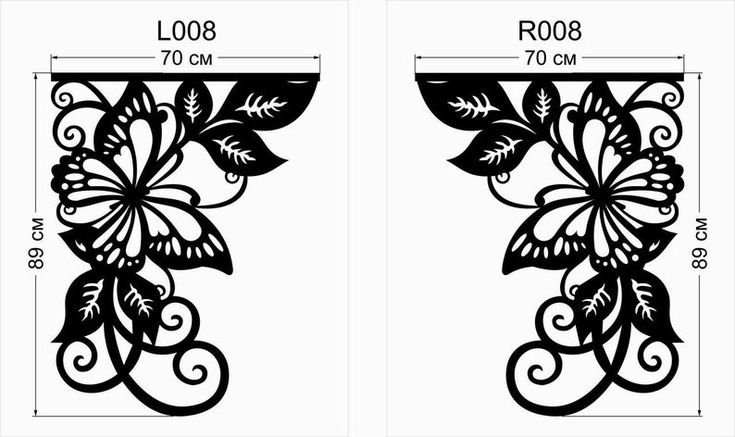 Ажурные ламбрекены трафареты