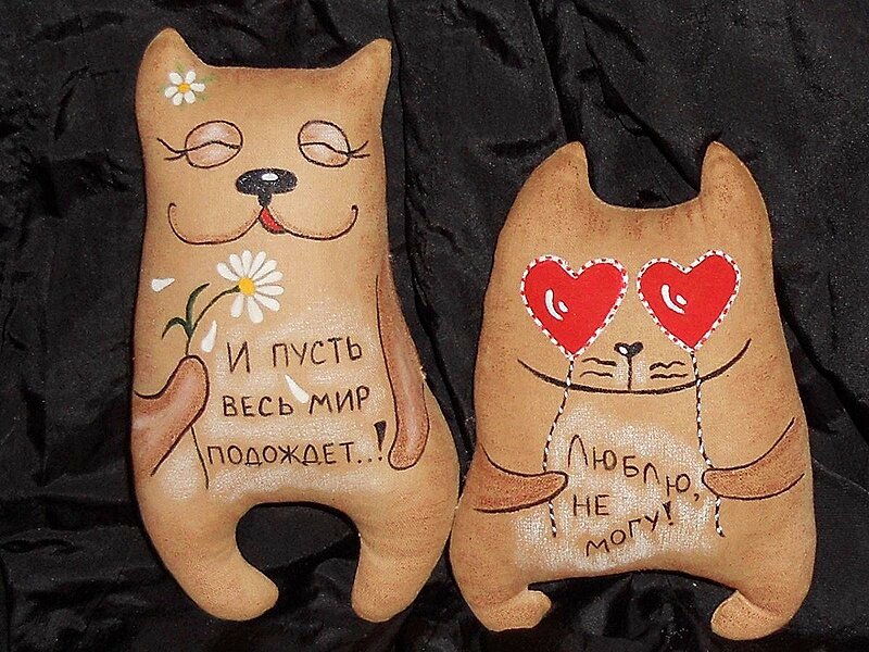 Кофейная игрушка кот