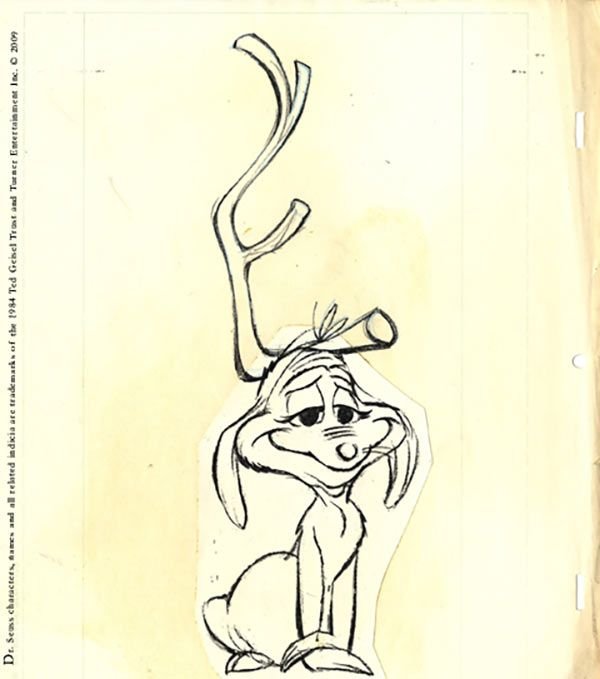 Рисунок Гринча для срисовки