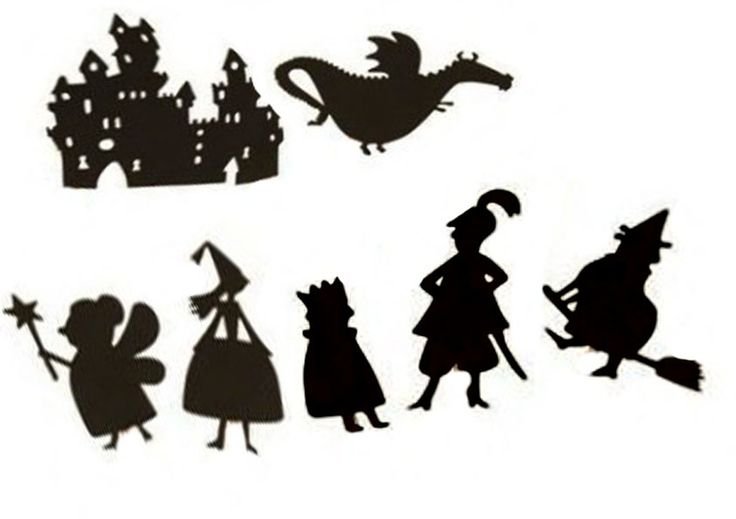 Теневые фигурки театр теней дракон