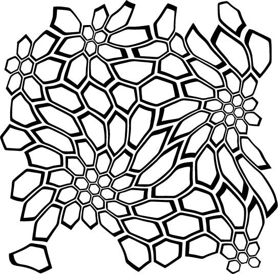 Трафарет соты