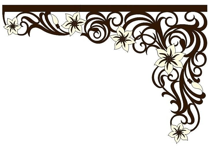 Ажурные ламбрекены трафареты