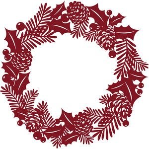 Новгодни й венок силует