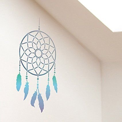 Витраж Ловец снов трафарет