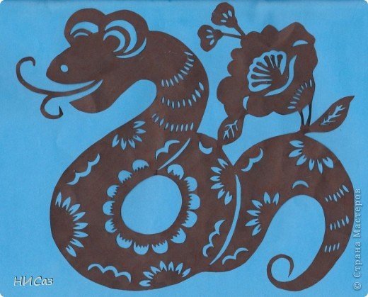 Год дракона вытынанки