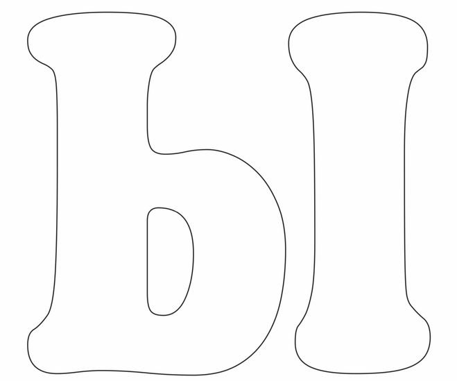 Буква п трафарет для вырезания