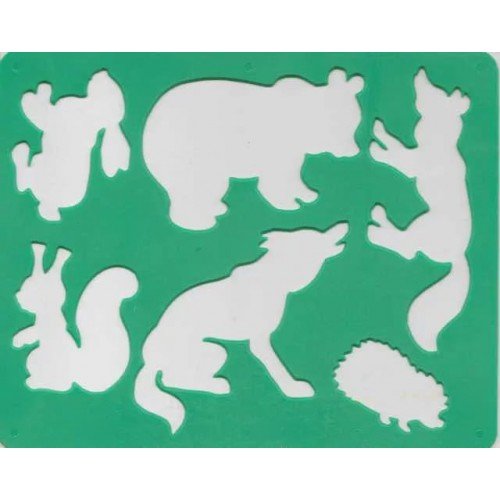 Трафареты диких животных