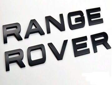 Черные буквы range Rover