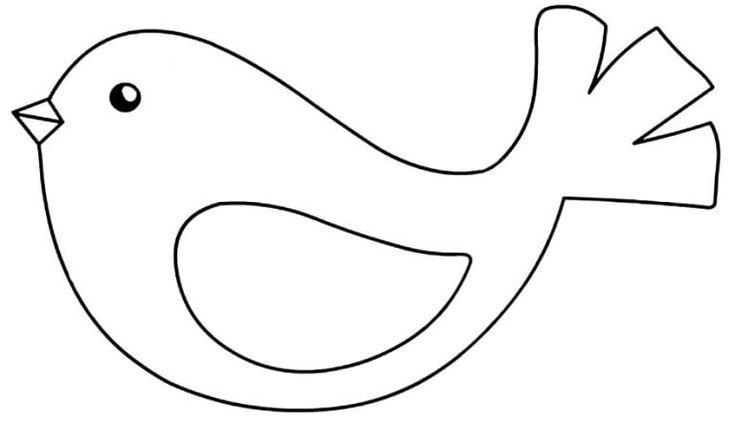 Трафарет птички
