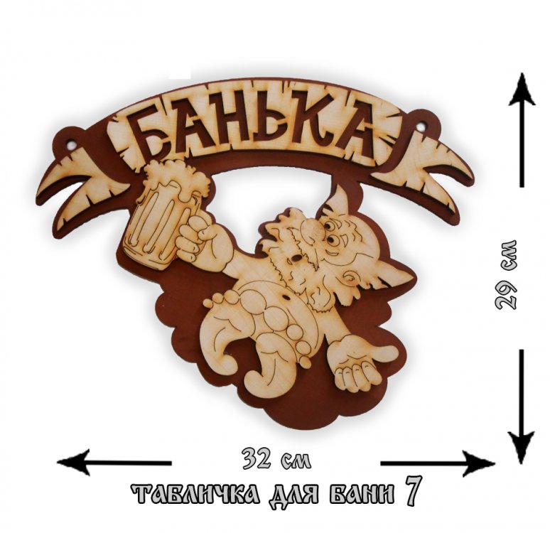 Таблички и панно для бани