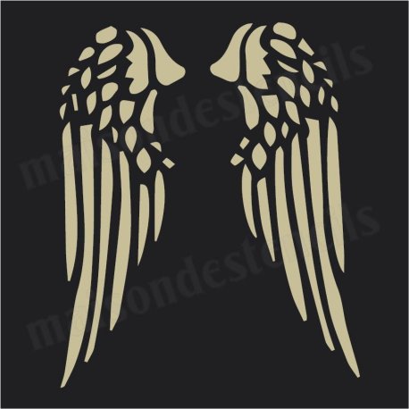 Трафарет Крылья ангела на футболку