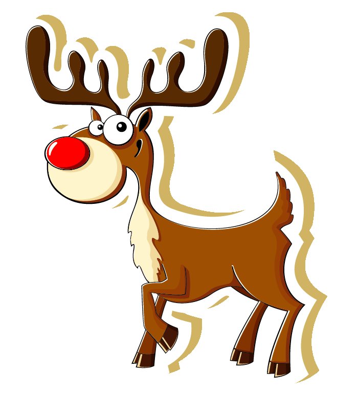 Олень мультяшный