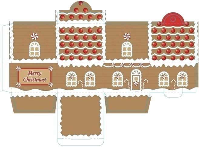 Шаблоны новогодних домиков
