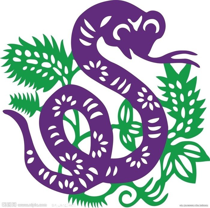 Трафарет змеи для вырезания