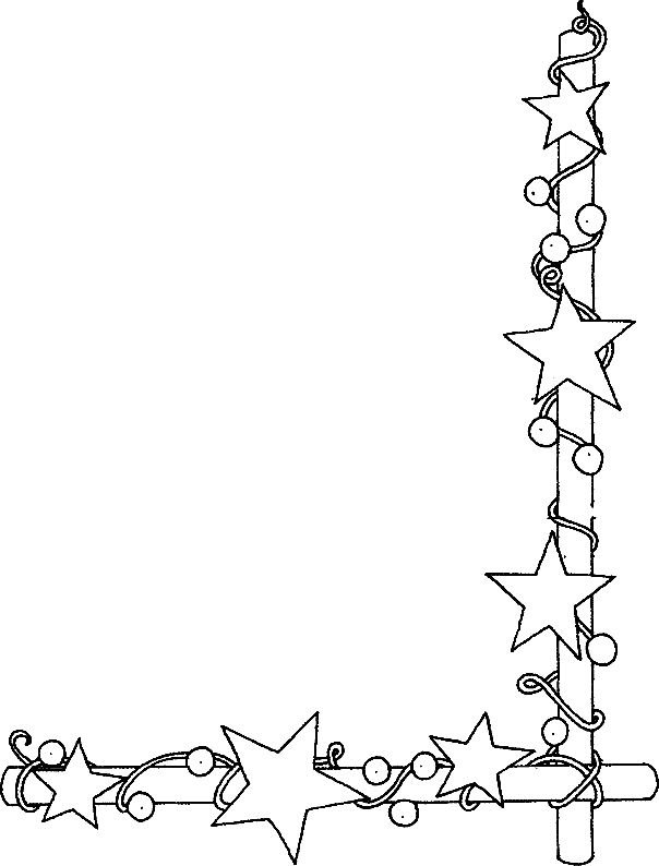 Новогодние рамки для текста черно-белые