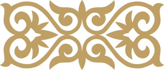 Казахский национальный узор вектор