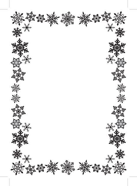 Рамка снежинки