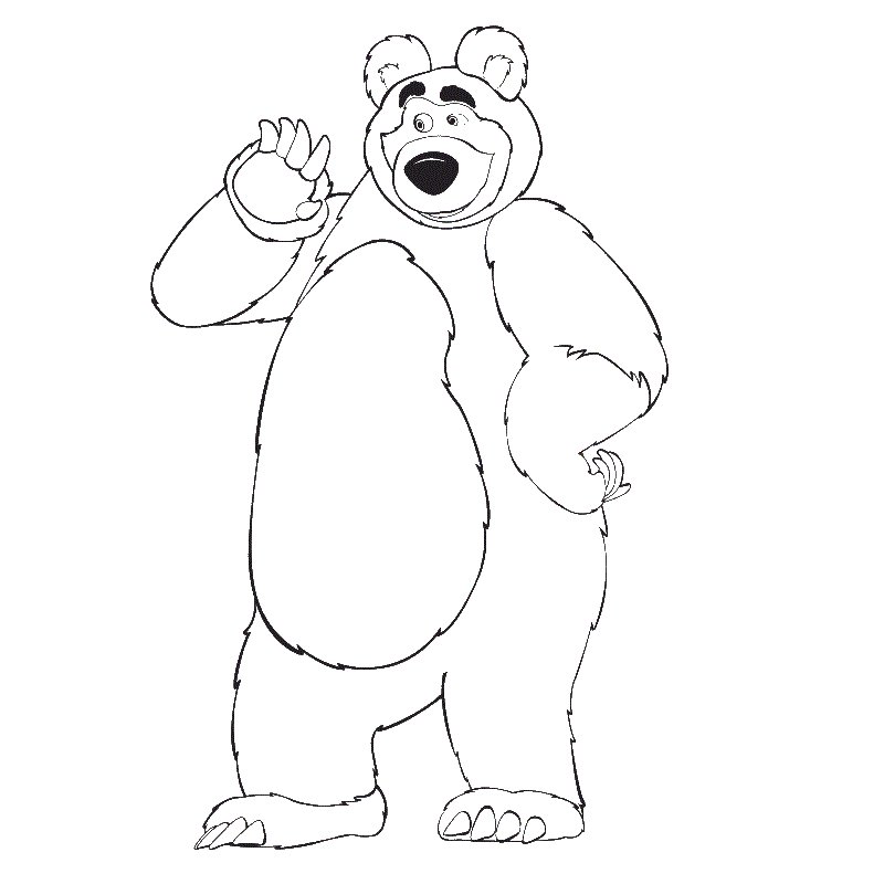 Раскраска "мишки"